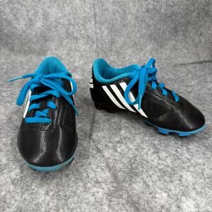 Adidas Conquisto FG Junior Soccer Football Cleats B25593 Black Turquoise 10.5K